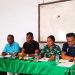 Pemgurus Yayasan Pendidikan Tinggi Rumpin Lelemuku Saumlaki gelar konferensi pers, terkait mendapat izin operasionl STIH (Foto Istimewa)