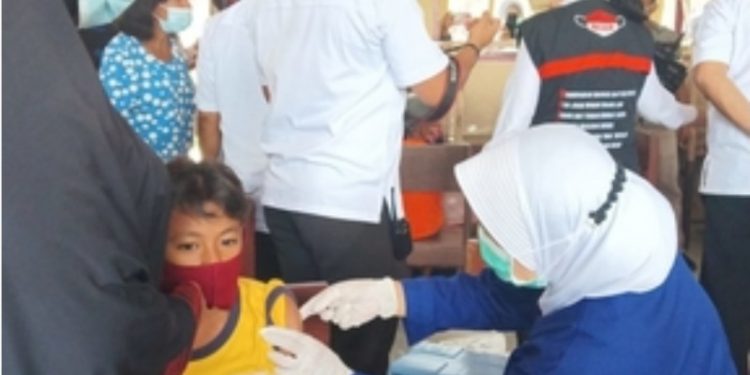 Vaksinasi Anak Usia 6-11 Tahun di Ambon Capai 40 Persen (Foto KBRN/PR)