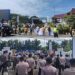 Suasana Personel Polres Tanimbar mengmankan Aksi Unjuk Rasa FCBT di depan Kantor Bupati Kepulauan Tanimbar (Dok TBNews Polres Tanimbar)
