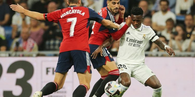 Pertandingan antara Real Madrid vs Osasuna (REUTERS)