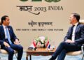 Presiden Joko Widodo menggelar pertemuan bilateral dengan Perdana Menteri (PM) Belanda Mark Rutte pada Sabtu, 9 September 2023, di Bharat Mandapam, IECC, Pragati Maidan, New Delhi, India. Foto: BPMI Setpres/Laily Rachev