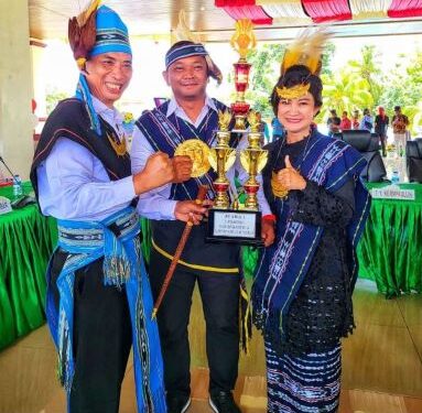Pangkalan TNI AL Saumlaki Sabet Juara 1 Lomba Karnaval Budaya dalam  Peringatan HUT Kabupaten Kepulauan Tanimbar (Foto: Sumber)